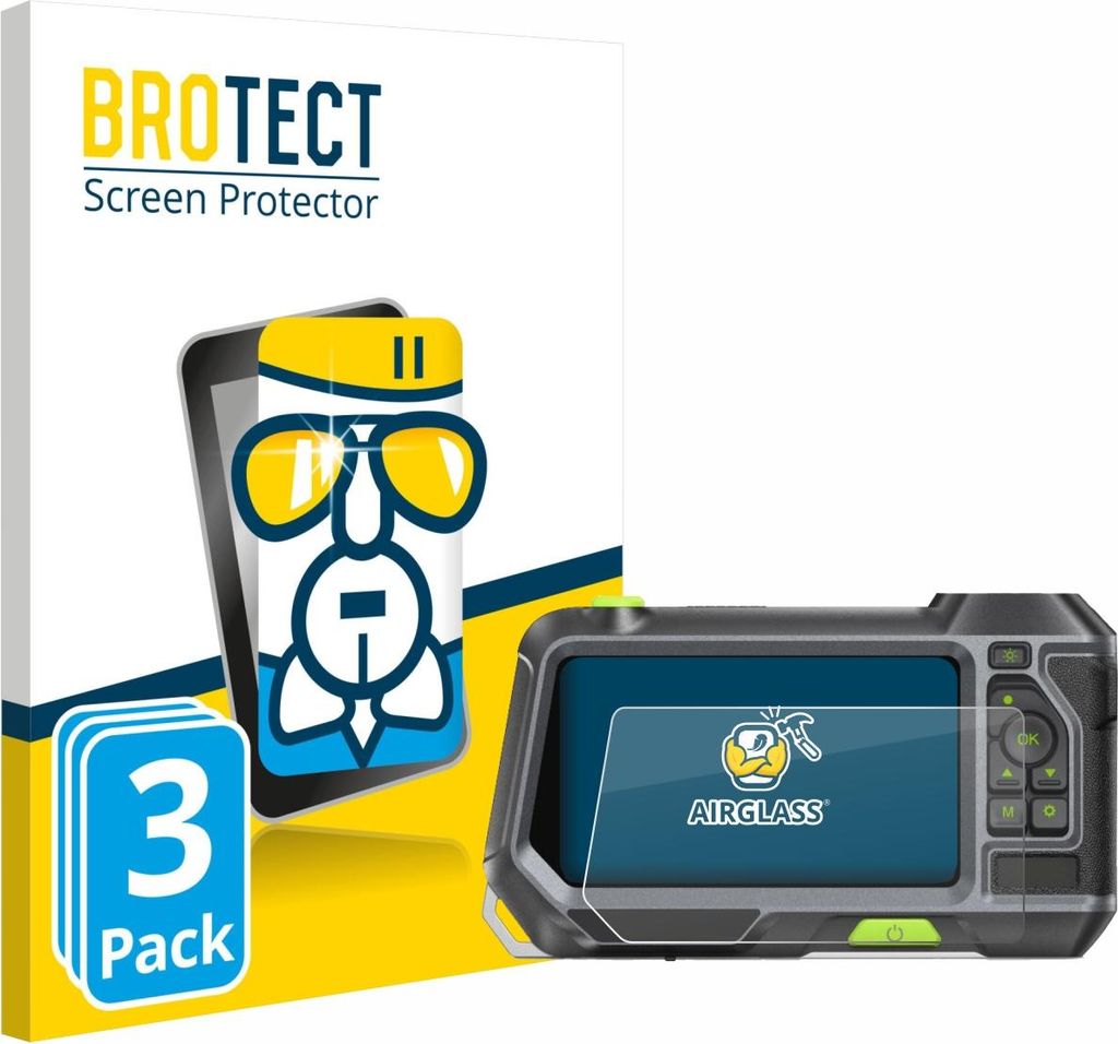 3x BROTECT Schutzglas für Teslong NTS500 Schutzfolie Panzer Folie Glas Display Schutz klar