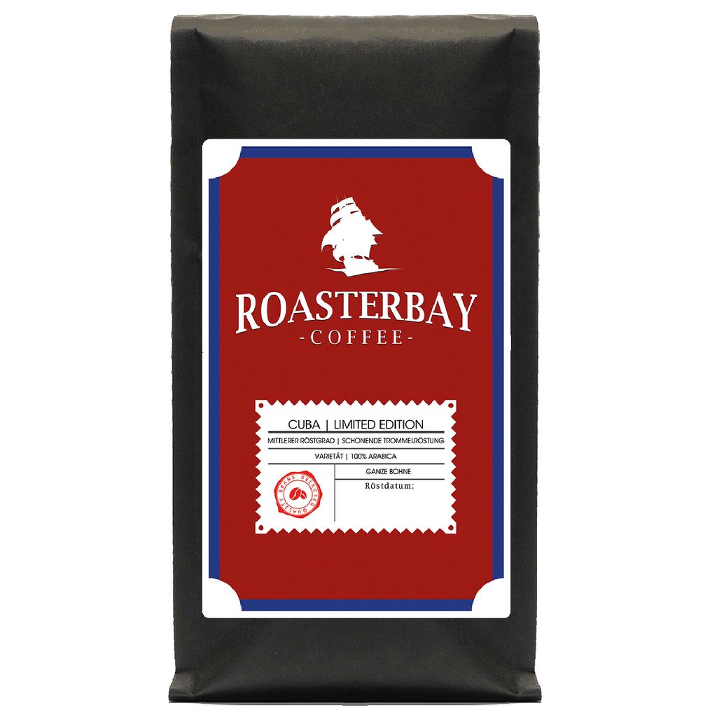 ROASTERBAY KUBA Spezialitätenkaffee | 100 % Premium-Arabica | Ganze Bohnen