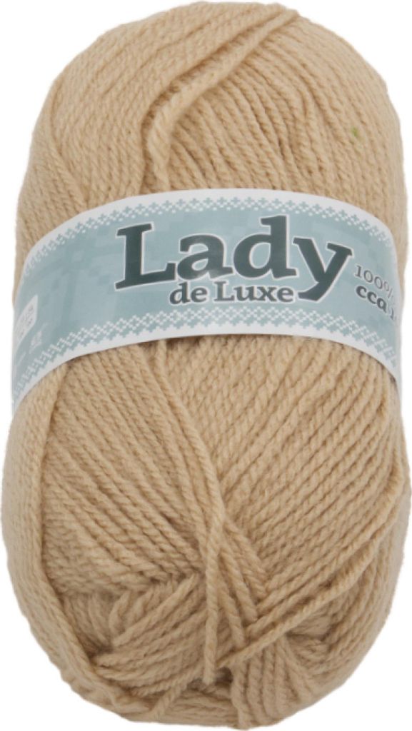 Garn LADY de Luxe - 100g / 238 m - Beige