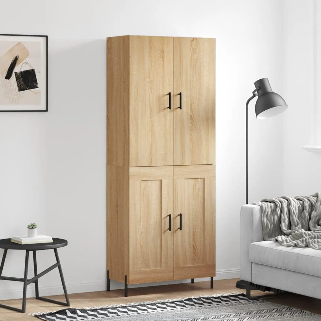 Credenza vidaXL Rovere Sonoma 69,5x34x180 cm | Calore in Casa