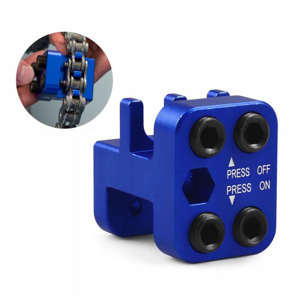 Master Link Press Kettenwerkzeug für 520 525 530 Motorrad ersetzen ATV Dirtbike Motorrad ATV Master Link Presswerkzeug Seitenplatte Aluminium