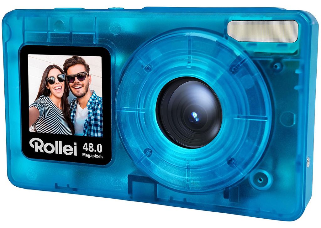 Compactline Pocket Transparent blue Kompaktkamera Produktbild 