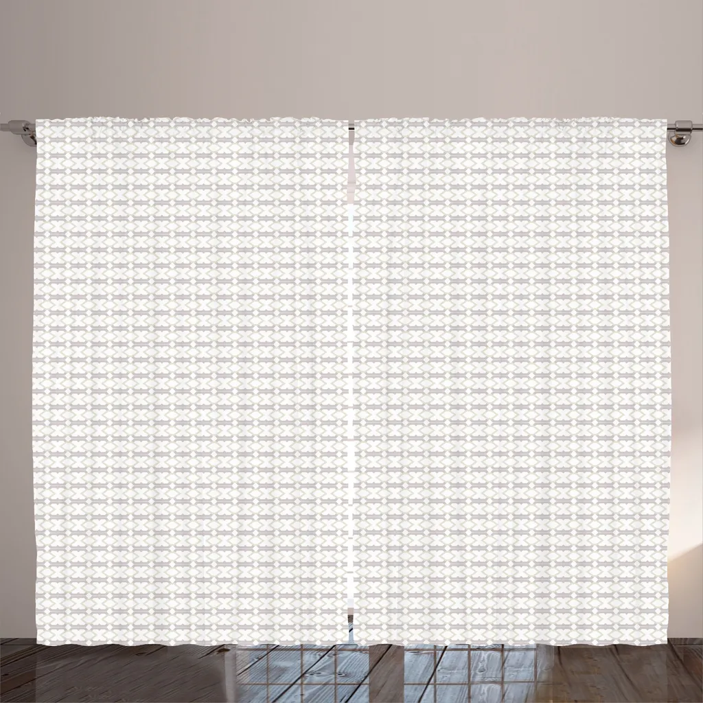 Rideau Grande Largeur 280cm Design Sablier Mauve Fixation par Crochets