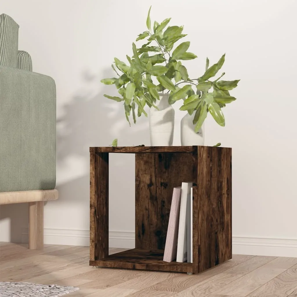 Tavolino Basso Rovere Fumé 33x33x34,5 cm Legno | Mobiletto Möbel2025 Offerta