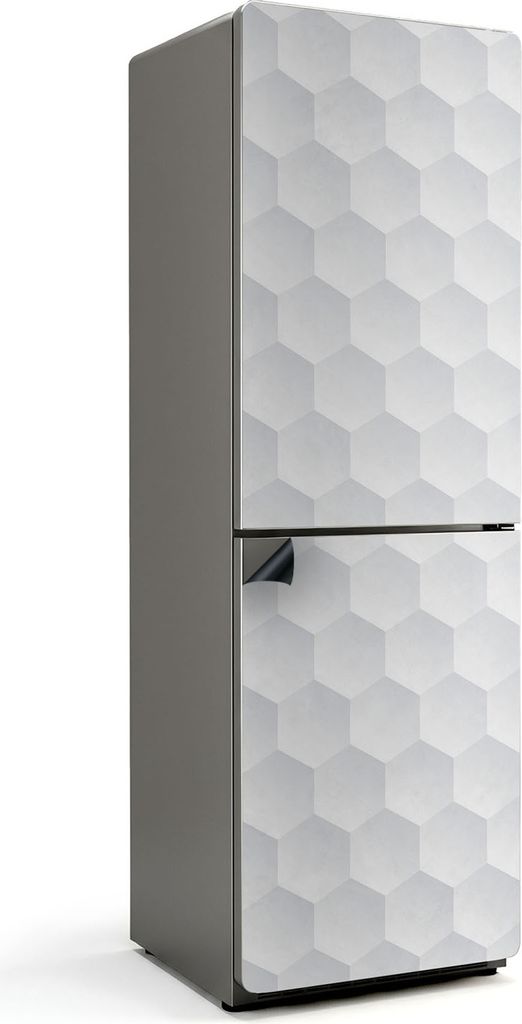 3D-Sechseckmuster – Magnetische Kühlschrank Abdeckung – Dekorfolie magnetisch Küche – Kühlschrank Magnet Deko – selbstklebende Magnettaf...