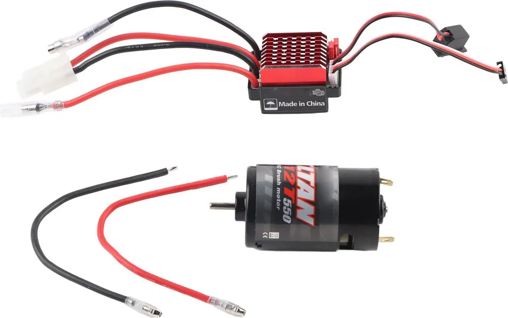 Combo moteur 550 et variateur ESC 360A pour réparer voiture RC 1/10
