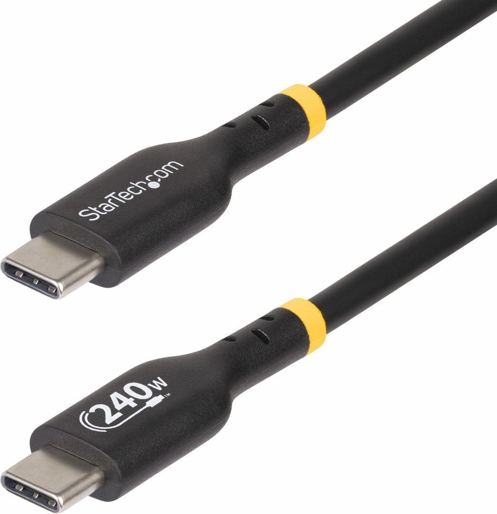 StarTech.com 1m USB C Charging Cable, USB-IF Certified USB-C Cable, 240W