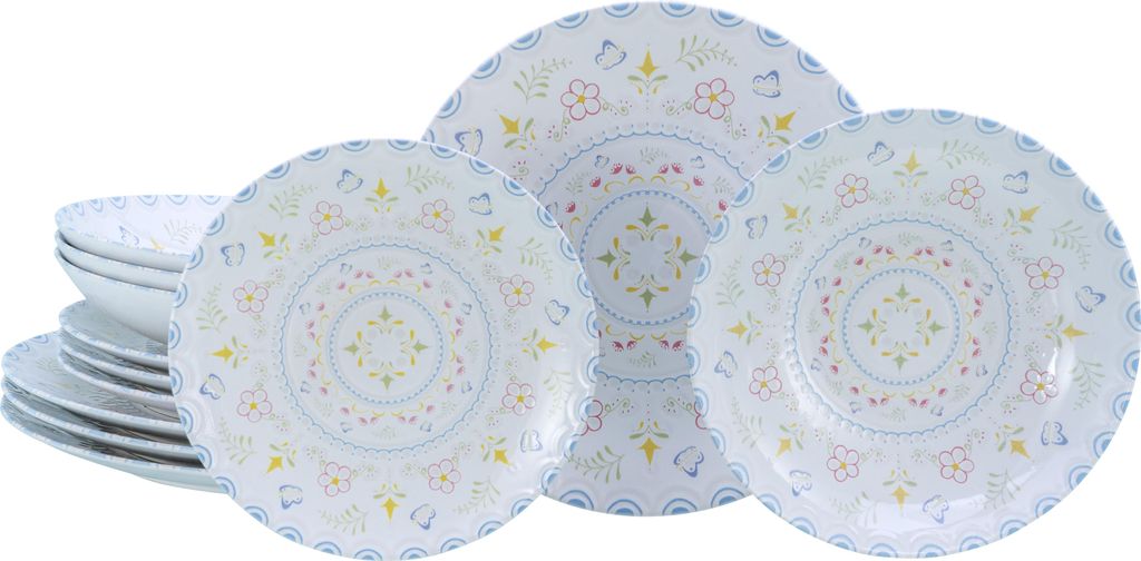 CreaTable, 24868, Primavera Pastell, Tellerset 12-tlg, Produktbild 