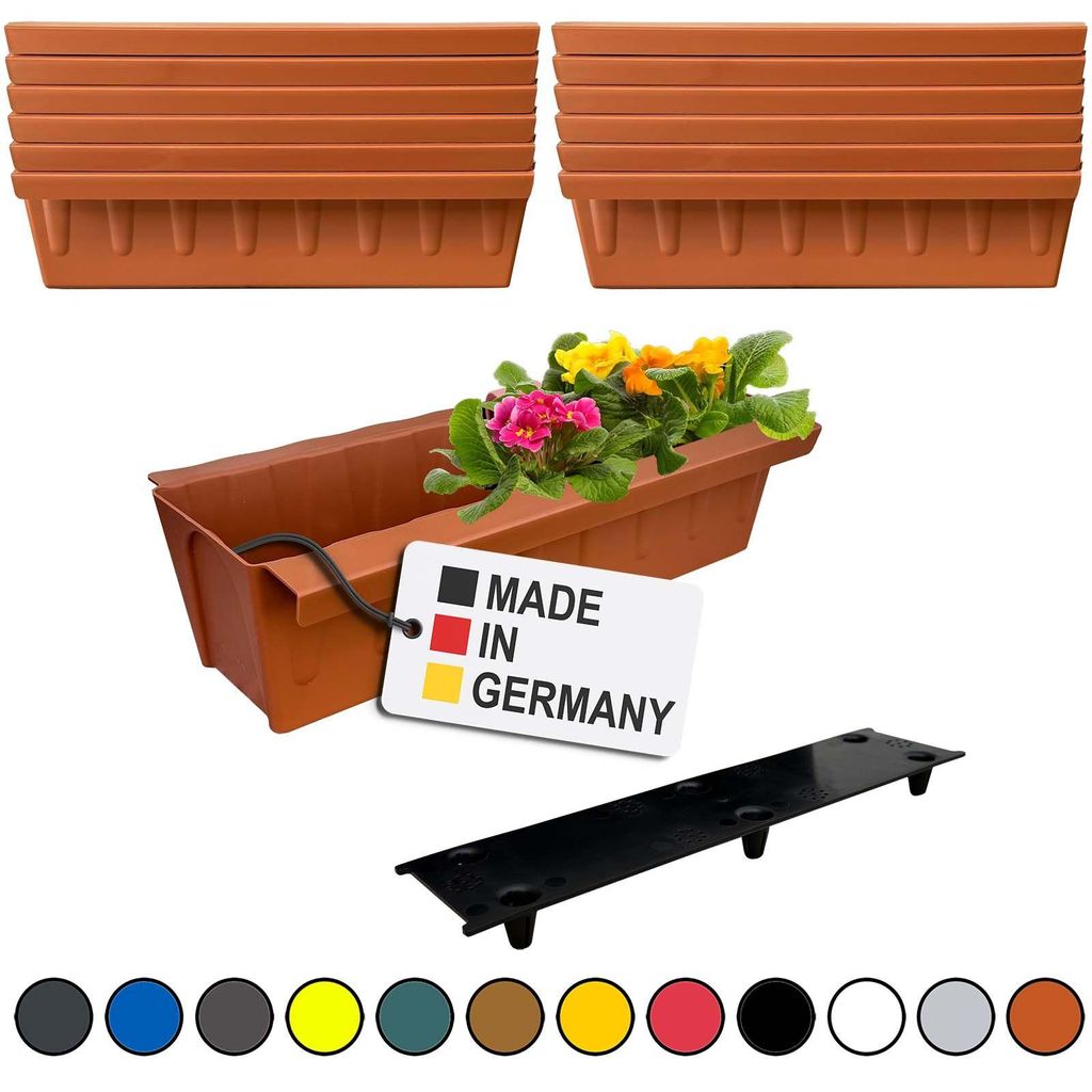 BURI 12 Euro-Paletten Blumenkästen-Einsätze inkl. Produktbild 