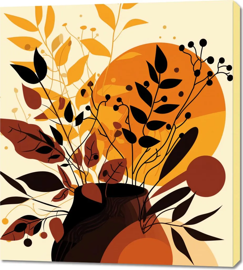 Decorazione Parete 90x100cm Bouquet Frutta - Quadro Design Moderno