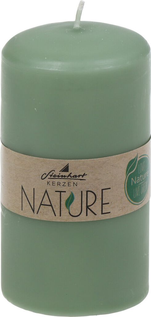 Stumpenkerzen Classic Nature Salbei 110 x Ø 57 mm aus 100% natürlichen Rohstoffen ohne Palmöl