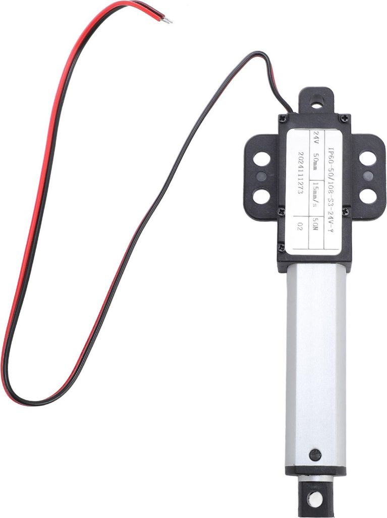 Mini-Elektro-Linearantrieb, 50 mm Hub, 50 N Schub, 15 mm/s Geschwindigkeit, kleine Bewegung für Wohnmobil, Sofa, Roboter, TV-Schreibtisch