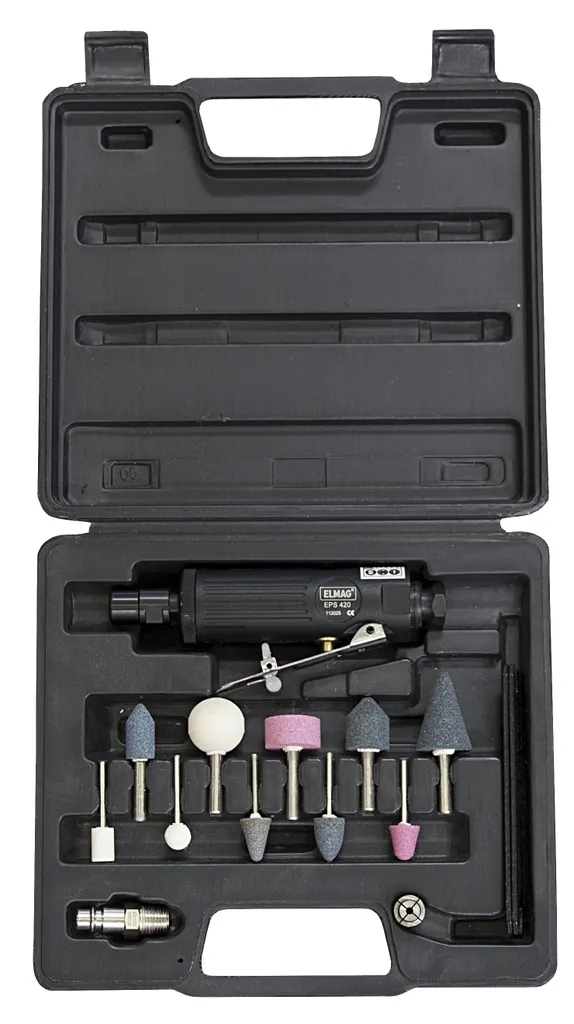 Ponceuse pneumatique Elmag Eps 420 K avec kit de meules sur tige - 3