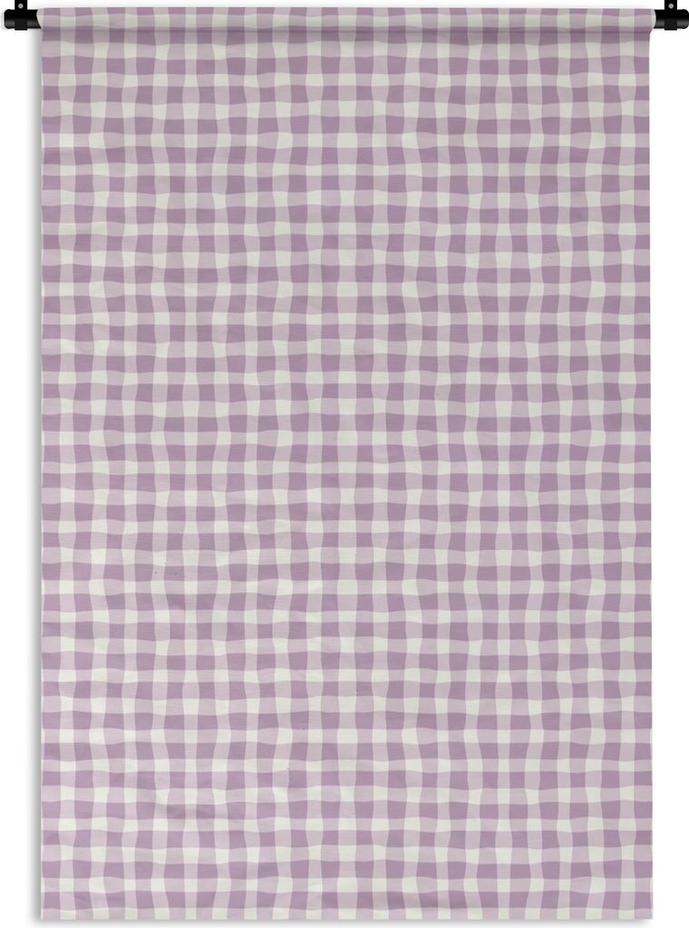 MuchoWow Wandteppich Wandbehang Pastell - Lila - Muster 120x180 cm Tapisserie Dekoration Wandtuch - Schlafzimmer - Dekorationen für das Haus