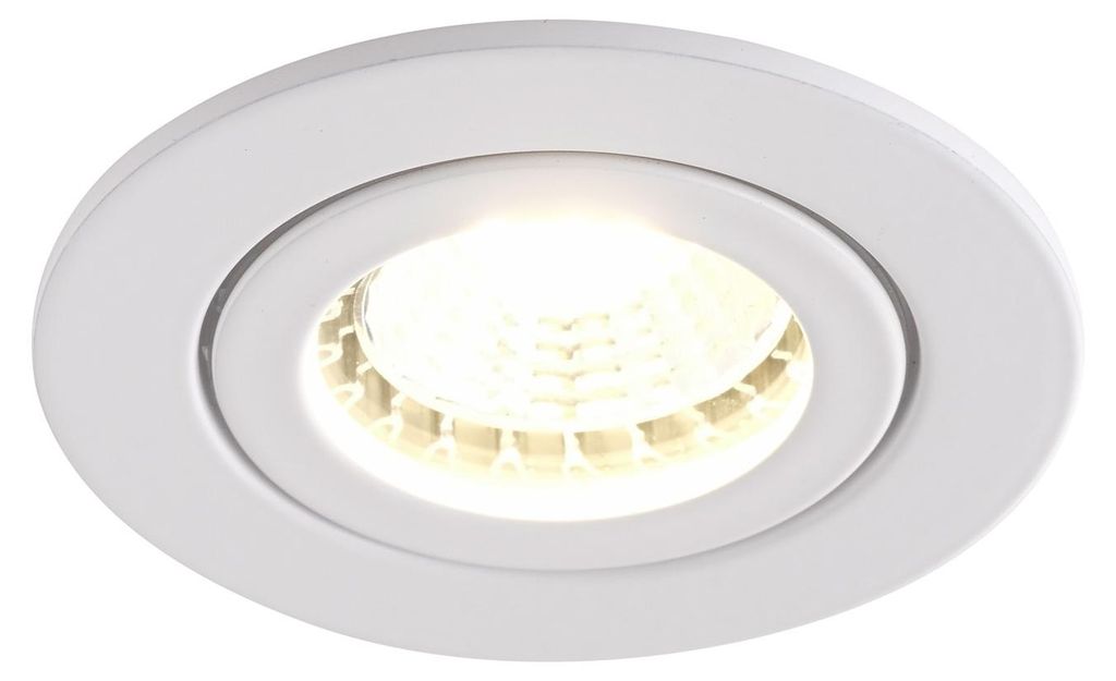 Einbaurahmen Mattes Weiß 832-MW Ø60 mm für GU10 | MR16 IP44 Produktbild 
