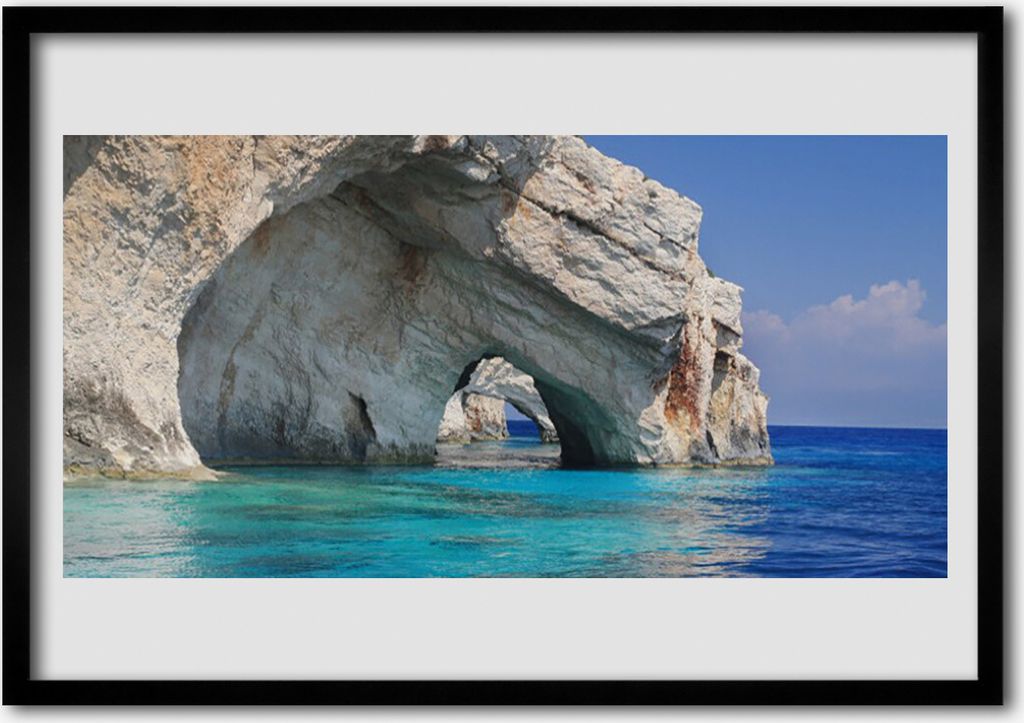 Bild 70x50 MDF-Rahmen Wandkunst Meer See-Wasser-Landschaft