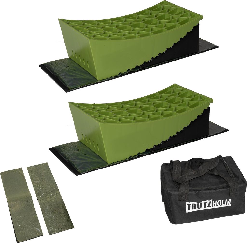 2 x Ausgleichsrampe mit Unterlegmatte 13,5 T 32x15x11 / Produktbild 