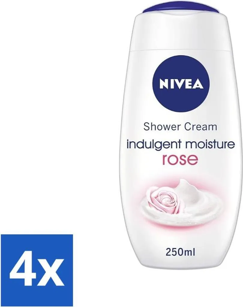 Nivea Doccia Crema Rosa 250ml - Set Risparmio 4 Pezzi | Offerta Online