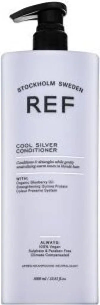 REF Cool Silver Conditioner Soin Déjaunissant Cheveux Blonds 1000 ml