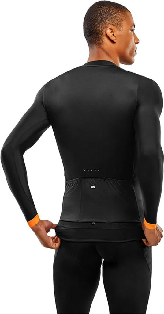 Maillot de Cyclisme Manches Longues Noir Homme Siroko SRX Pro Taille S
