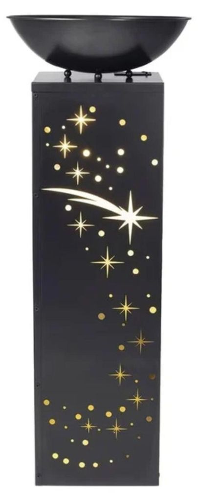 EASYmaxx LED-Dekosäule Sternschnuppe 87 cm mit Pflanzschale Produktbild 