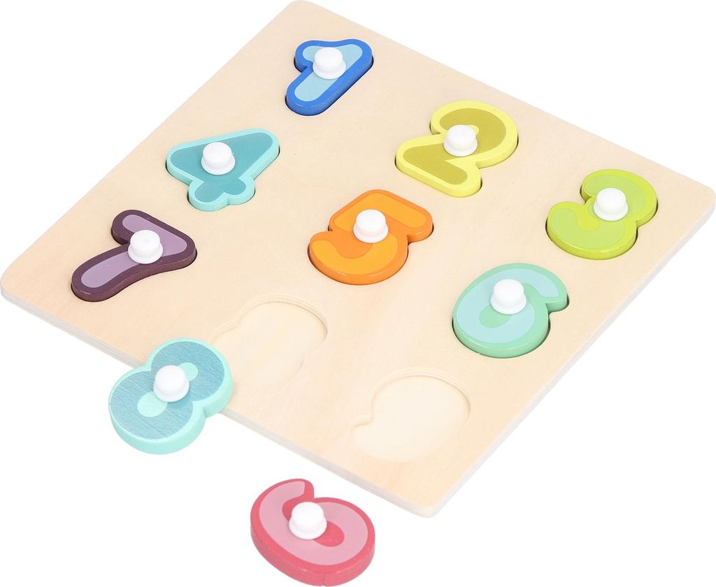 Wooden Peg Puzzles Toys Toddler Educational Knob Learning Produktbild 