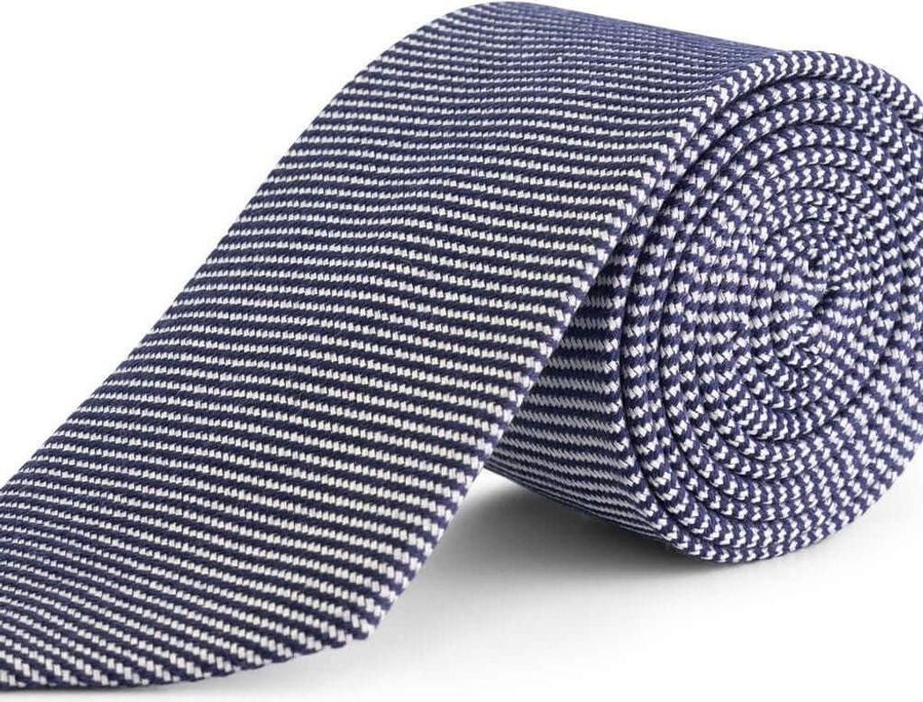 Gents – Krawatte – Herren Krawatte - Seide, Wol, Baumwolle, Polyester - Blauw