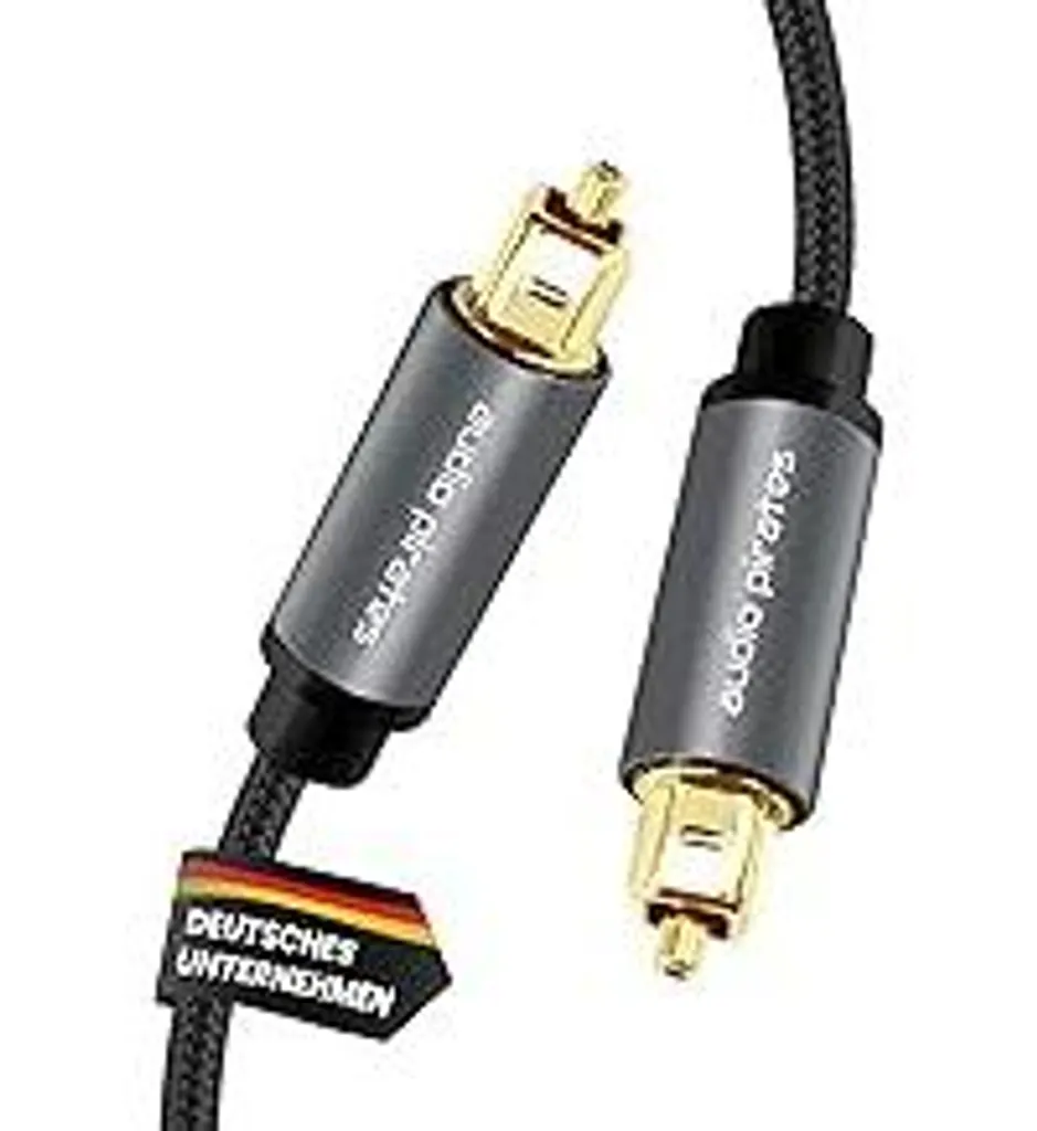 Cavo Audio Ottico 2m TosLink Maschio Nero | Audio Digitale Pulito Cavo Audio Ottico 2m TosLink Maschio Nero | Audio Digitale Pulito