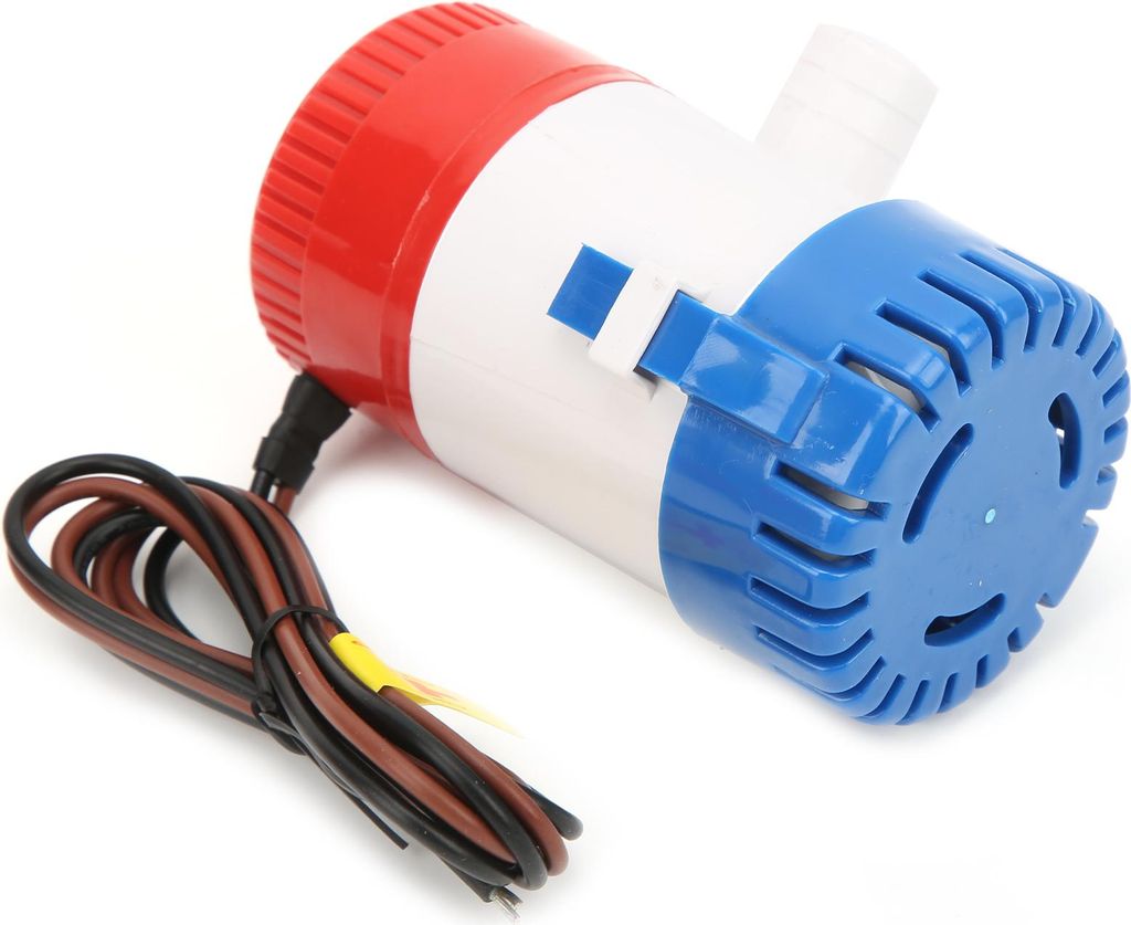 12V Blige Wasserpumpe 3/4in Schlauchauslass 500GPH Elektrisch Halboffenes Laufrad für Boot Marine RV