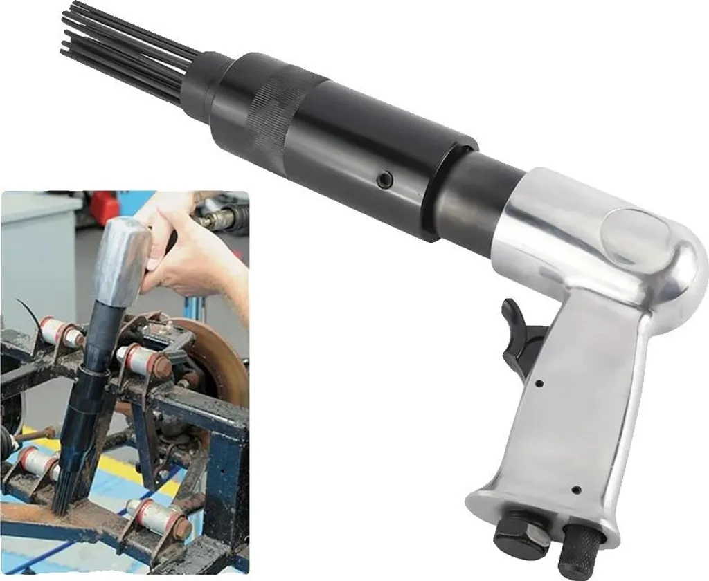 Pistolet à aiguilles pneumatique pour décapage de rouille et de peinture