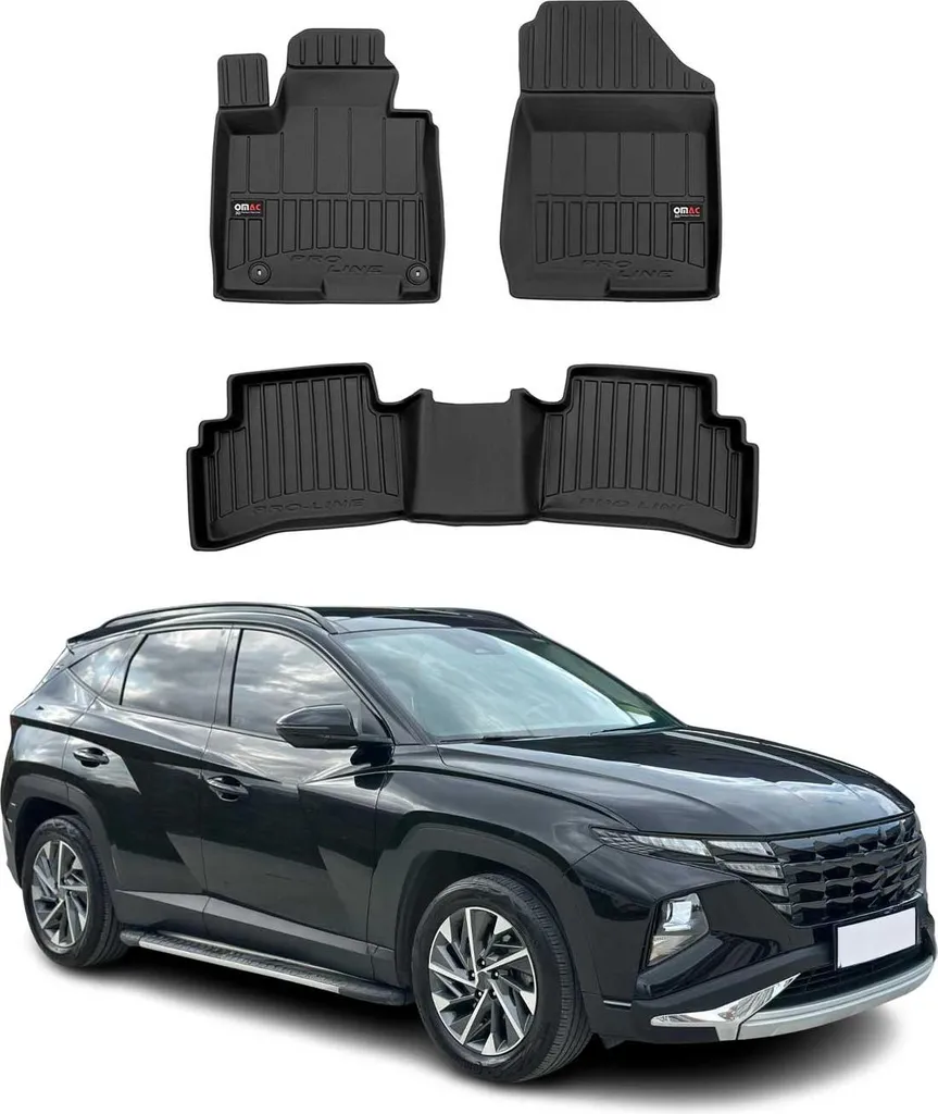 Tappetini All-Weather Hyundai Tucson 2021-2025 - Gomma TPE Nera