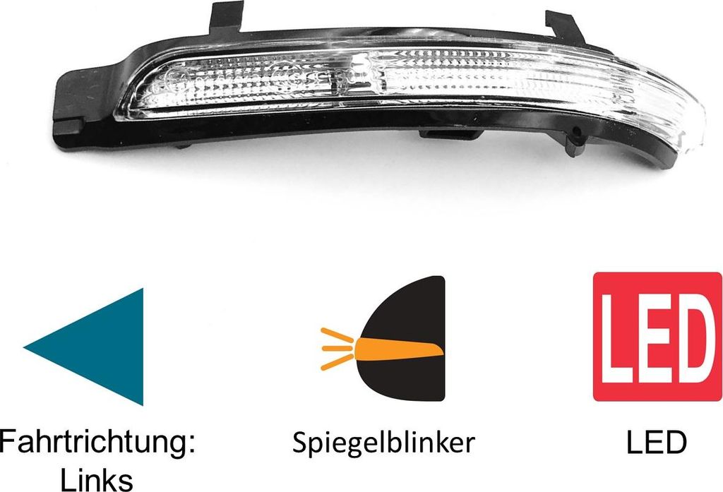 Spiegelblinker Blinker Links LED passend für Skoda Octavia II 1Z Superb II 3T