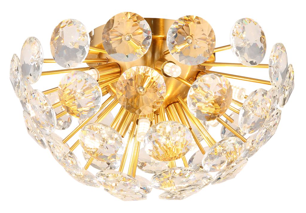 Globo Lighting Deckenleuchte Metall goldfarben, 10x G9 Produktbild 
