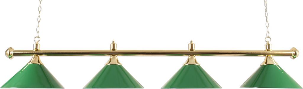 Poollampe mit vier Schirmen Messing/Grün Produktbild 