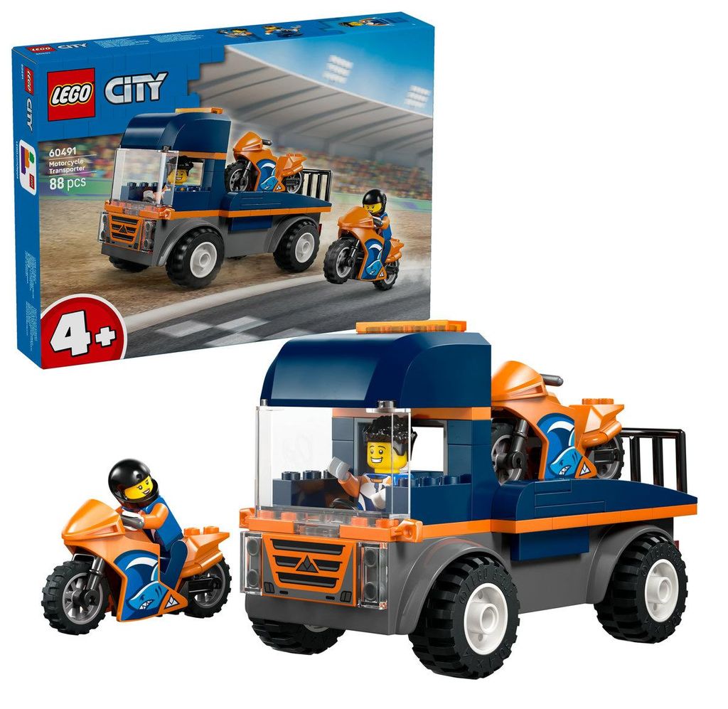 LEGO® City 60491 Nákladné auto na prepravu motocyklov Obrázok produktu 