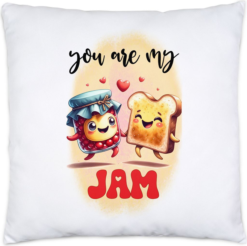 You Are My Jam Lustiges Kissen inkl. Füllung für Marmeladen- und Toastliebhaber Süßes Geschenk