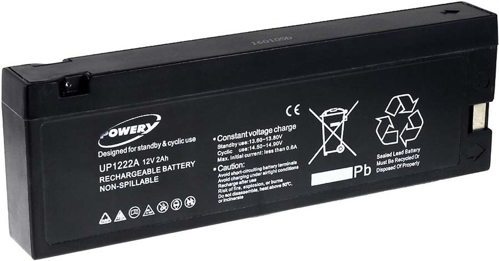 Batterie gel Powery pour Panasonic type VW-VBM10E Image du produit 