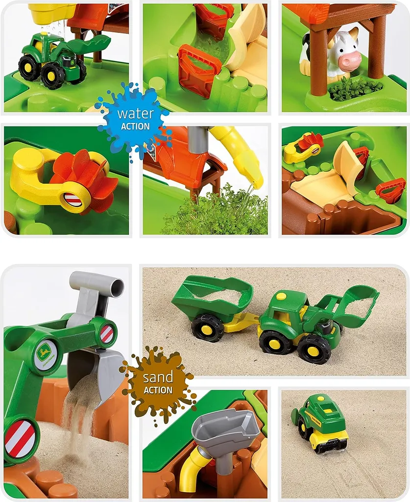 Table de jeu John Deere Farm 2-en-1 avec accessoires de ferme - 6