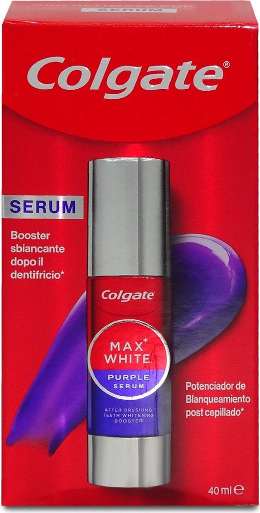 Colgate Max Booster Aufhellung white max, purple Serum, Produktbild 