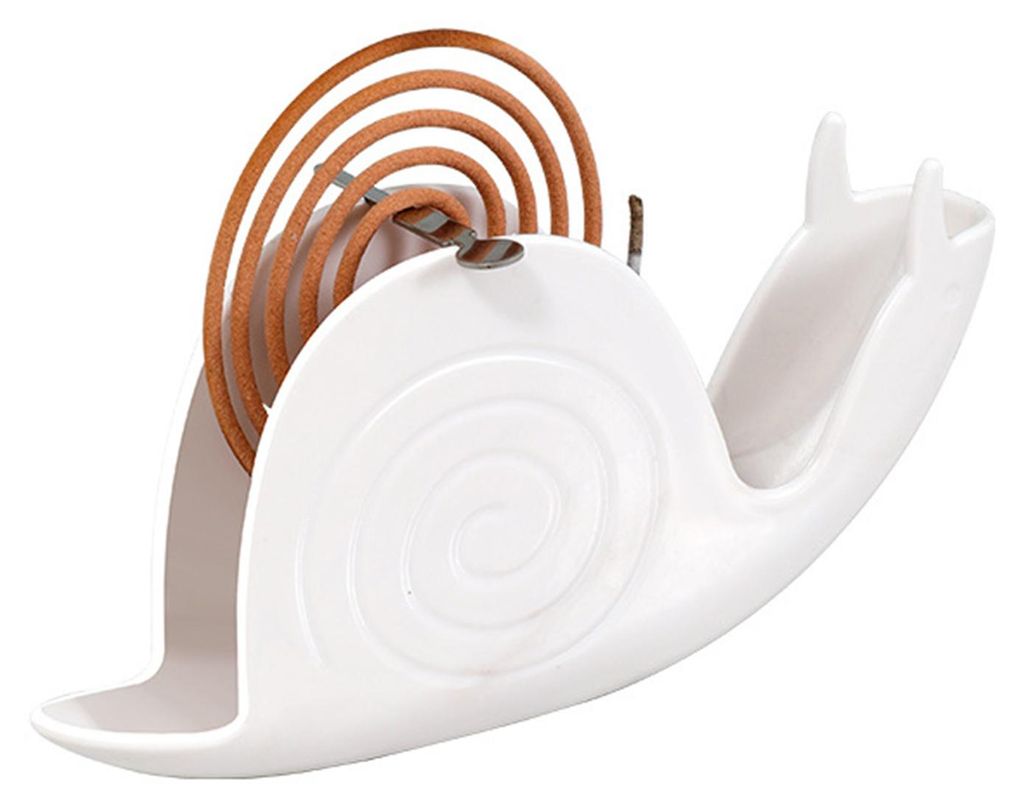 Schneckenabweisender Räucherstäbchenhalter, robuste spiralförmige Räucherstäbchenbrenner-Halterung, tragbarer Tisch-Ascheauffangständer, Tabl...