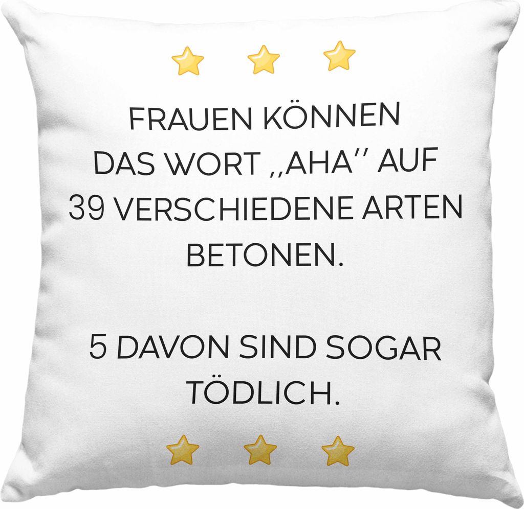 Trendation - Lustige Deko-Kissen mit Füllung 40x40 mit Spruch für Frauen Männer Arbeit Büro Lustig Deko-Kissen mit Füllung 40x40n Becher mit S...
