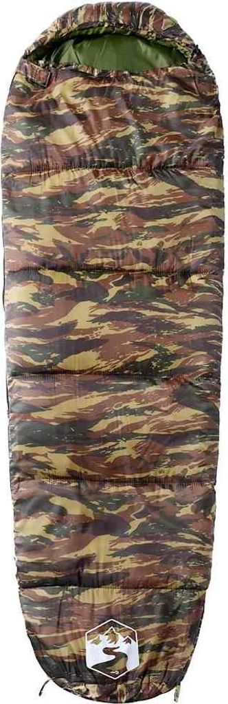 vidaXL Mumienschlafsack für Erwachsene Camping 3 Jahreszeiten