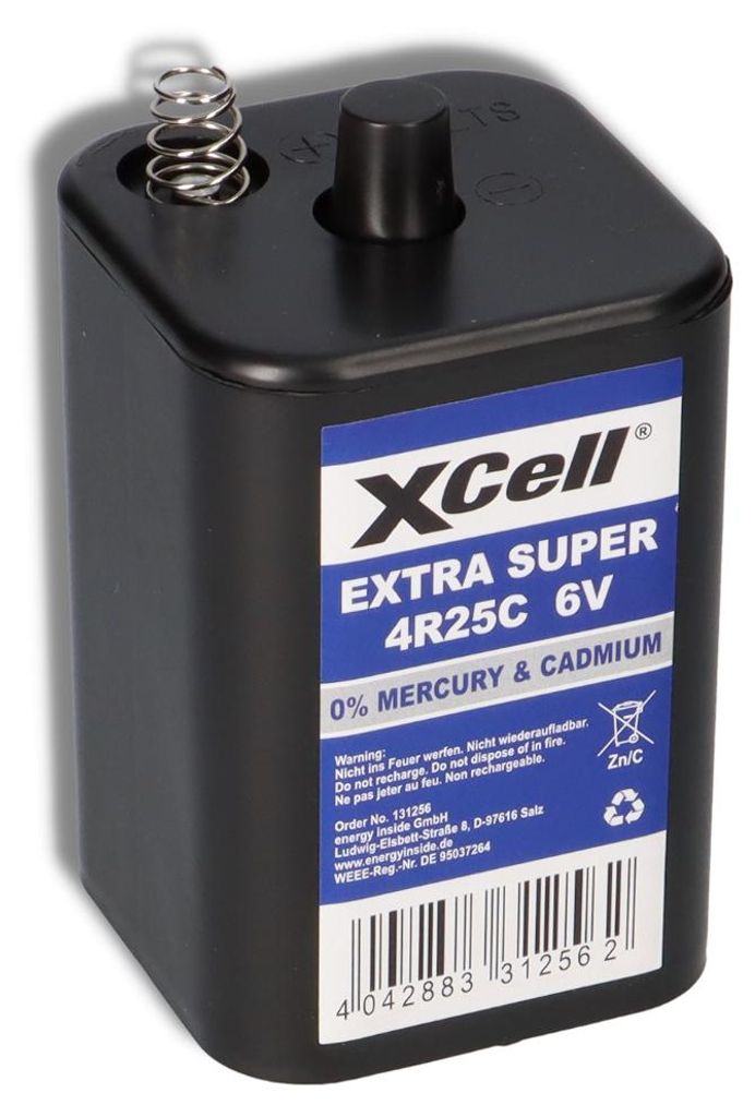 XCell Extra Super 4R25 6V-Block Batterie (67x 67x115 mm, Immagine del prodotto 