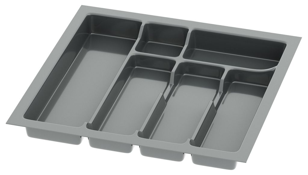 Sossai Besteckeinsatz Divio für Schubladen 50cm | 43 x 43 Produktbild 