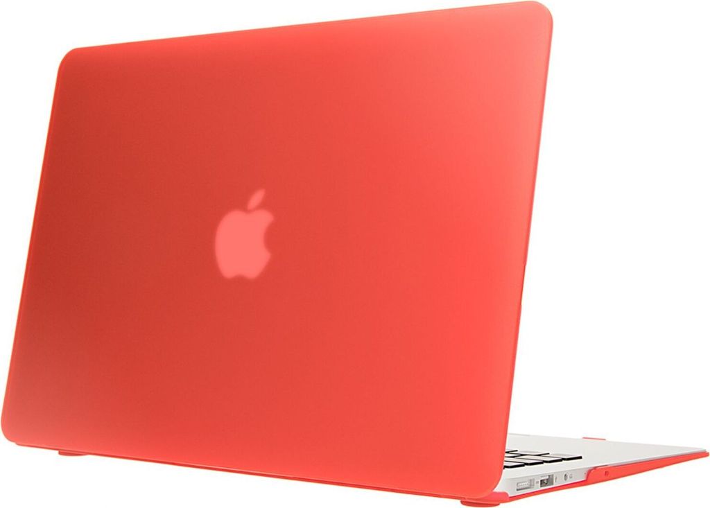 NALIA Schutz Hülle für MacBook Air 13 Zoll (2015), Slim Cover Etui Case Tasche Rot