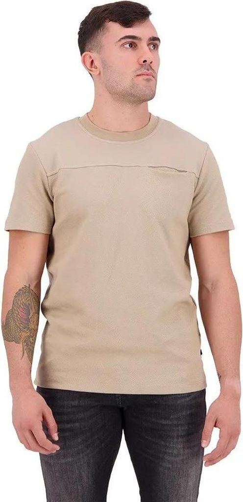 Jack & Jones Blacutline Kurzarm-t-shirt Beige L Herren Beige L