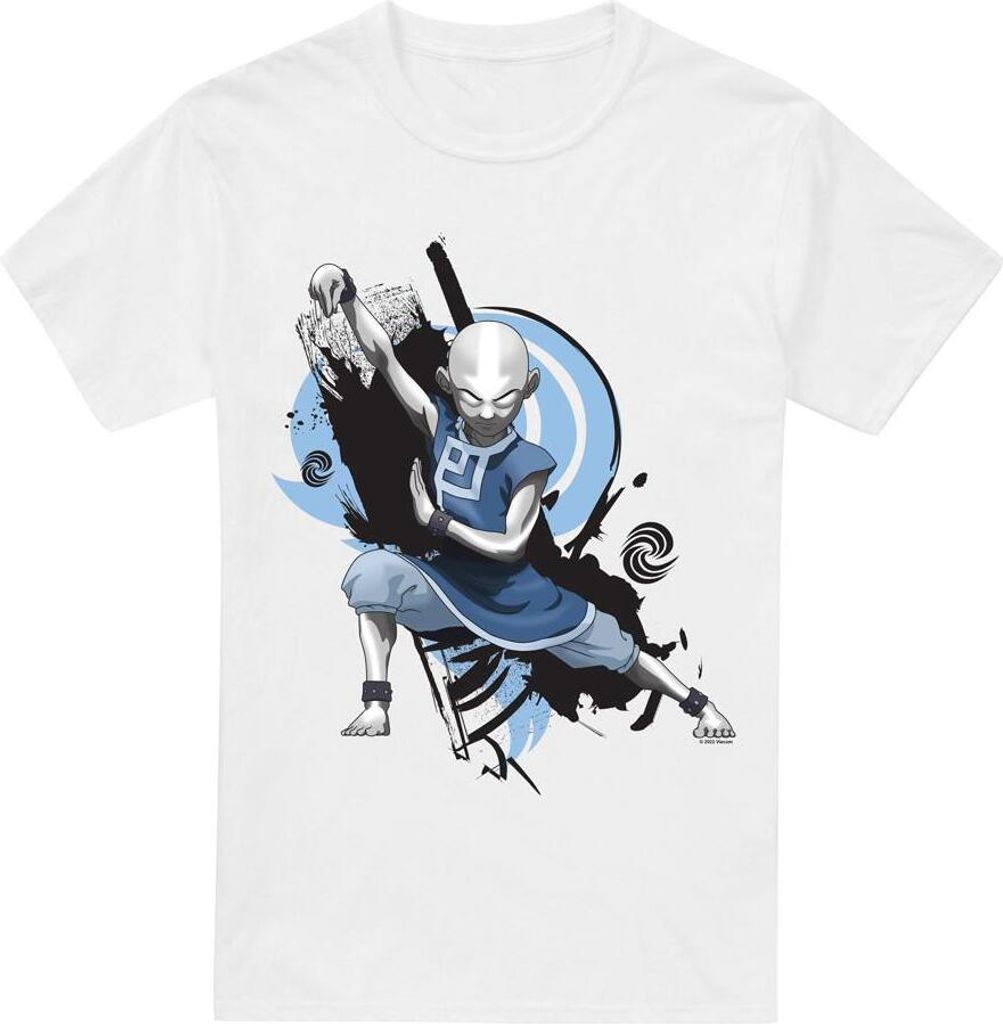 Avatar: The Last Airbender - "Energybending" T-Shirt für Herren TV6685 (L) (Weiß)