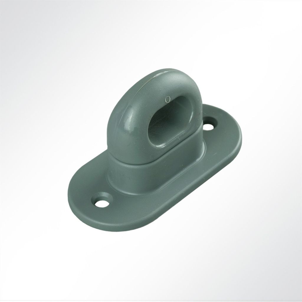 Lysel Drehverschluß Kunststoff für Ovalöse 42x22 mm Anhänger Plane Netz grau (10 Stück)