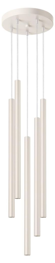Lampa wisząca PASTELO beżowa 5xG9x8W metal wym:104x25x25cm Zdjęcie produktu 