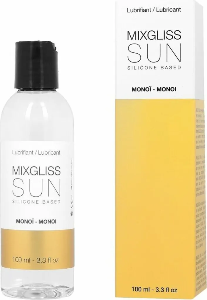 MIXGLISS SUN, olio da massaggio e lubrificante premium 2 in 1 a base di silicone, 100ml